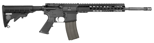 Picture of Armalite M-15 Light Tactical Carbine, Semi-automatic Rifle, AR, 223 Remington/556NATO, 16" Chrome Lined Barrel, 1:7 Twist, Matte Finish, Black, 6 Position Collapsible Stock, 15" Aluminum MLOK Free Float Handguard, 30 Rounds, 1 Magazine M15LTC16