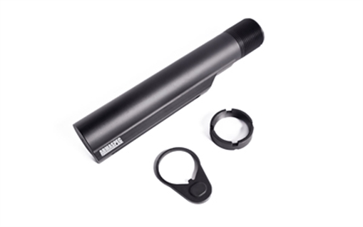 Picture of Armaspec Carbine Buffer Tube Kit, Includes End Plate and Castle Nut, AR-15, Anodized Finish, Black ARM621-C