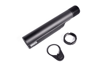Picture of Armaspec Carbine Buffer Tube Kit, Includes End Plate and Castle Nut, AR-15, Anodized Finish, Black ARM621-C