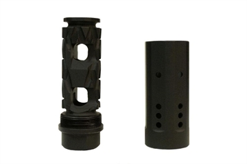 Picture of ARMASPEC RIFTER GEN 2 MUZZLE BRAKE W/ COVER .223/5.56 1/2-28 THREAD / T416 QPQ ARM292-BLK