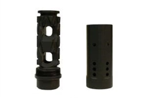 Picture of ARMASPEC RIFTER LINEAR MUZZLE BRAKE 308 WIN/30 CAL/ 300 BLK 5/8X24 THREAD MATTE ARM1924-BLK