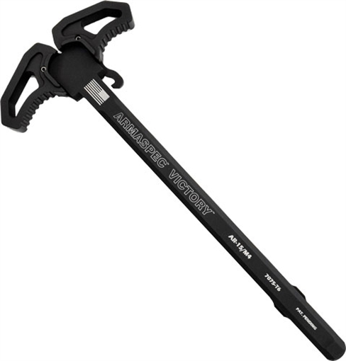 Picture of Armaspec Victory Charging Handle, AR15, Fits 5.56/.223, Ambidextrous, Aluminum, Black ARM161-BLK