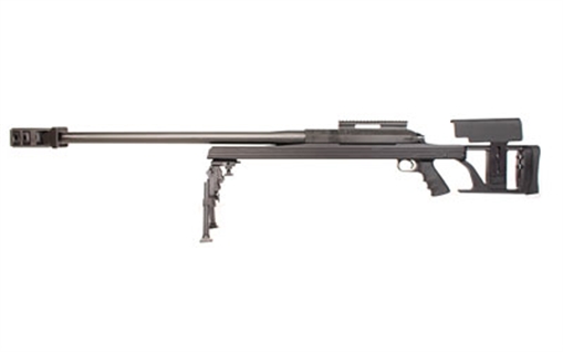 Picture of Armalite AR50, Bolt Action Rifle, Single Shot, 50BMG, 30" Chrome Molly Barrel, Anodized Finish, Black, Shilen Standard Single Stage Trigger, Recoil Check Muzzle Device, 15 MOA Scope Rail, Includes GG&G Bipod and Adapter 50A1BGGG