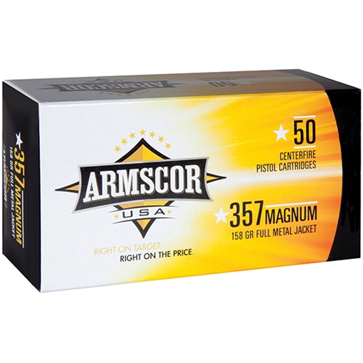 Picture of Armscor USA 357Mag 158gr Full Metal Jacket 50 Per Box/20 Case FAC3576N