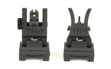 Picture of A.R.M.S., Inc. Sight, Fits Picatinny, Polymer Front and Rear Folding, Black 71LF-R