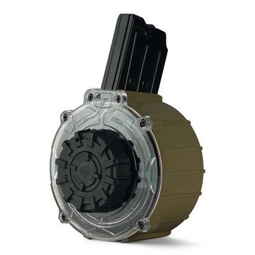 Picture of Armsco Shotgun Drum Magazine 20/rd FDE with Black Parts BRDMFDE01