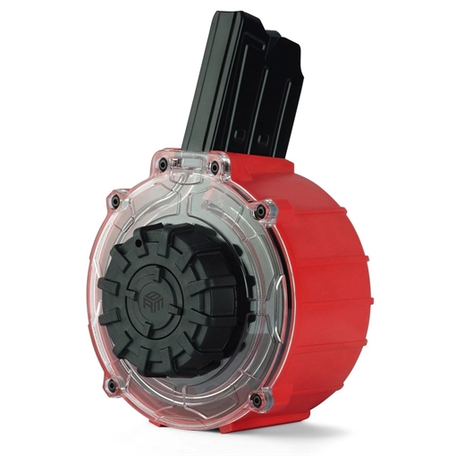 Picture of Armsco Shotgun Drum Magazine 20/rd Red with Black Parts BRDMRD01