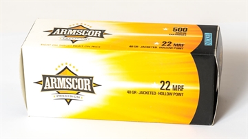 Picture of Armscor 22 Mag 40 Grain Jacketed Hollow Point Rimfire 500 Round Case ARMS-50018PH-500