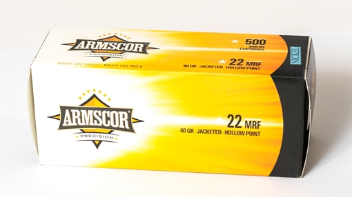 Picture of Armscor 22 Mag 40 Grain Jacketed Hollow Point Rimfire 5000 Round Case ARMS-50018PH