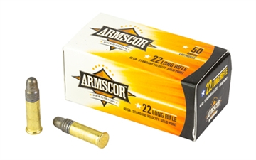 Picture of Armscor Precision 22LR 40gr Standard Velocity Solid Point 50 Per Box/100 Case 50012PH