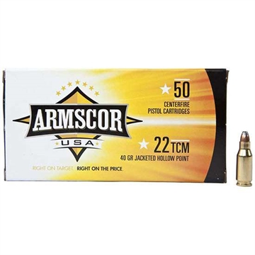 Picture of ARMSCOR 22TCM 40GR JHP 50RD FAC22TCM1N
