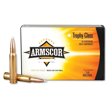 Picture of Armscor .338 Win. Mag Rifle Ammo - 225 Grain AccuBond 20rd Box FAC338MAG225GRAB-TC