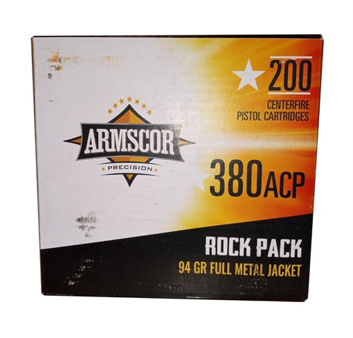 Picture of Armscor .380 ACP Pistol Ammo - 94 Grain | Full Metal Jacket | 200rd Box 50346