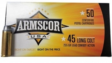 Picture of Armscor .45 Long Colt Pistol Ammo - 255 Grain | Lead Round Nose | 40000rd Pallet (100 Cases) FAC45LC-1N