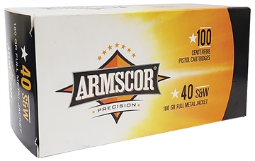 Picture of Armscor Precision Value Pack 40S&W 180gr Full Metal Jacket 100 Per Box/12 Case 50316