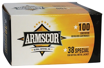 Picture of Armscor Precision Value Pack 38Special 158gr Full Metal Jacket 100 Per Box/12 Case 50449