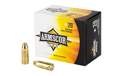 Picture of Armscor USA 9mmLuger 124gr Jacketed Hollow Point 20 Per Box/25 Case AC97N