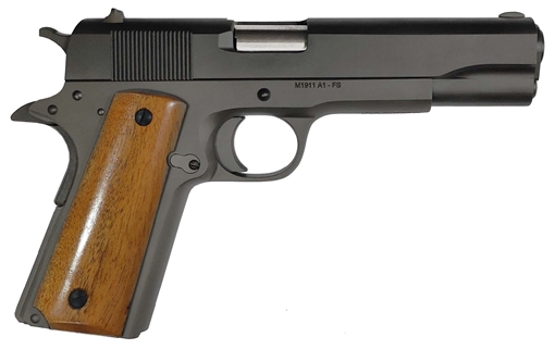 Picture of ROCK ISLAND ARMORY 1911 GI 9MM FULL SIZE 5 WOOD GRIPS 9RD 57250-ARM