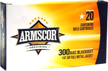 Picture of Armscor 300 AAC Blackout, 147 Grain, Full Metal Jacket, 20 Round Box FAC300AAC-1N FAC300AAC1N