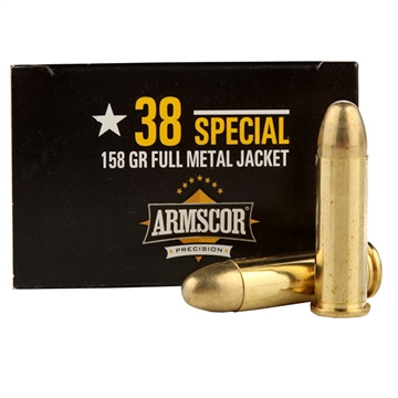Picture of Armscor USA 38Special 158gr Full Metal Jacket 50 Per Box/20 Case FAC3817N
