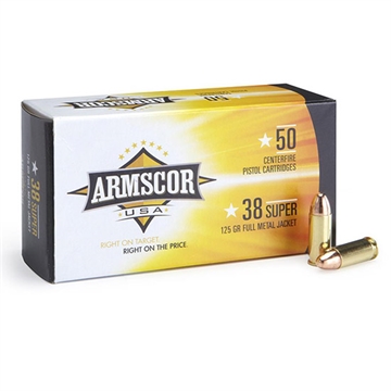 Picture of Armscor USA 38Super 125gr Full Metal Jacket 50 Per Box/20 Case FAC38SUPER1N