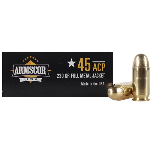 Picture of Armscor .45 ACP Pistol Ammo - 230 Grain | Full Metal Jacket | 50rd Box FAC45-12N FAC4512N