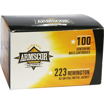 Picture of Armscor Armscor Range Value Pack Rifle Ammo 223 Rem. 62 gr. FMJ 100 rd. 50448