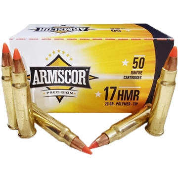 Picture of Armscor Armscor Rimfire Ammo 17 HMR 20 gr. P-Tip 50 rd. 50450
