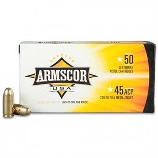 Picture of Armscor .45 ACP Pistol Ammo - 230 Grain | Full Metal Jacket FAC45-12N