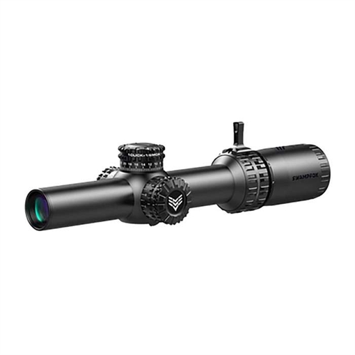 Picture of Swampfox Optics ARH11024GL Arrowhead Black 1-10x24mm 30mm Tube Guerrilla Dot MIL Green Reticle ARH11024GL ARH11024-GL