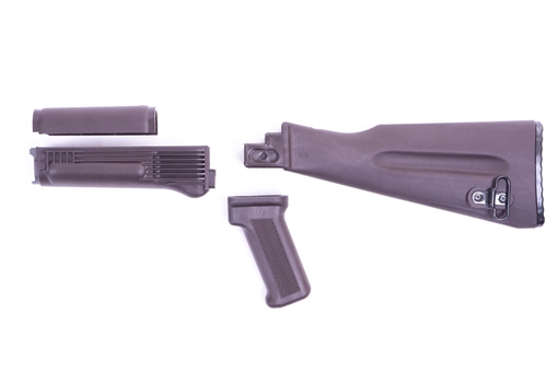Picture of Arsenal 4-Piece Mil-Spec Warsaw Length Plum Polymer Buttstock Set for Stamped Receivers AKPSW