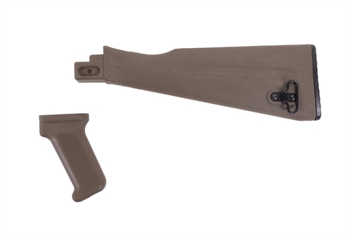 Picture of Arsenal AK47 / AK74 NATO Length FDE Buttstock Set for Stamped Receivers AK-008FDESL