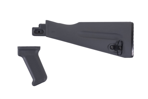 Picture of Arsenal AK47 / AK74 Warsaw Length Gray Buttstock and Pistol Grip Set for Stamped Receivers AK-008GYUSW