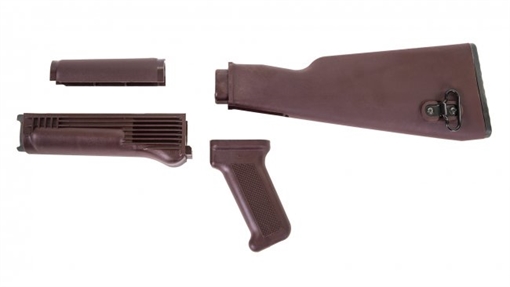 Picture of ARSENAL AKBSL 4 PIECE STOCK SET FOR MILLED AK47/74 VARIANTS PLUM PLOYMER FURNTURE SM1-PM