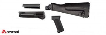 Picture of ARSENAL 4 PIECE STOCK SET FOR STAMPED AK47/74 VARIANTS BLK PLOYMER FURNTURE AKBSL
