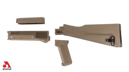 Picture of ARSENAL AKBSL 4 PIECE STOCK SET FOR STAMPED AK47/74 VARIANTS FDE PLOYMER FURNTURE AKFDESL