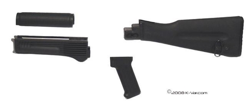 Picture of Arsenal Black NATO Length Furniture Set for Stamped Receivers AKBSL-2