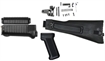 Picture of Arsenal Black Polymer Folder with Trunnion and Hinge Mechanism Hardware KR-USFBH