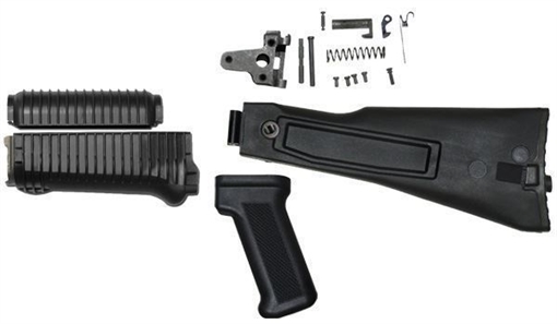Picture of Arsenal Black Polymer Folder with Trunnion and Hinge Mechanism Hardware KR-USFBH