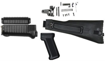Picture of Arsenal Black Polymer Folder with Trunnion and Hinge Mechanism Hardware KR-USFBH