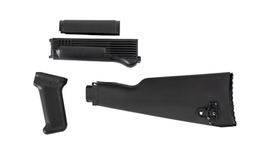 Picture of Arsenal Black Polymer Stock Set with Stainless Steel Heat Shield for Milled Receivers SM1-BM
