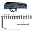 Picture of Arsenal Complete Rivet Set for Stamped Receivers with Solid Buttstock RV-1B