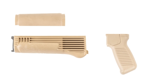 Picture of Arsenal Desert Sand Polymer Handguard and SAW Style Pistol Grip Set for Milled Receiver AK-402DUSM
