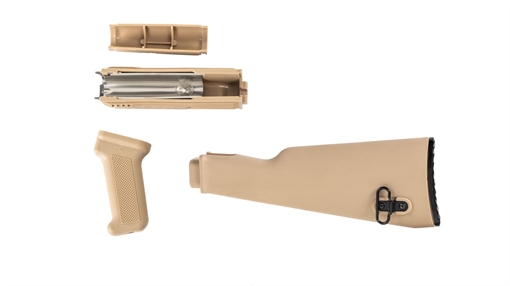 Picture of Arsenal Desert Sand Polymer Stock Set with Stainless Steel Heat Shield for Milled Receivers SM1-DM