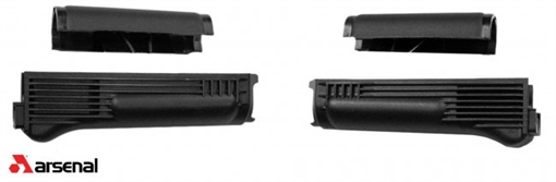 Picture of ARSENAL HANDGUARD SET BLK POLY WITH STAINLESS STEEL HEAT SHEILD FOR STAMPED RECEIVER US MADE AK-404BUS
