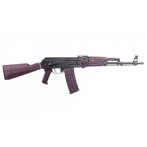 Picture of Arsenal, Inc. SAM5, Semi-automatic Rifle, AK, 223 Remington/556NATO, 16.3" Hammer Forged Barrel, Matte Finish, Black, Milled Receiver, Plum Polymer Furniture, Adjustable Sights, 30 Rounds, 1 Magazine, Includes Cleaning Kit, Oil Bottle and Sling SAM5-67PM SAM567PM