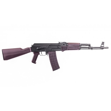 Picture of Arsenal, Inc. SAM5, Semi-automatic Rifle, AK, 223 Remington/556NATO, 16.3" Hammer Forged Barrel, Matte Finish, Black, Milled Receiver, Plum Polymer Furniture, Adjustable Sights, 30 Rounds, 1 Magazine, Includes Cleaning Kit, Oil Bottle and Sling SAM5-67PM SAM567PM