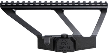 Picture of Arsenal, Inc. Scope Mount, Fits AK, 7.625 Picatinny Rail, Low Profile, One-piece, Quick Release, Black SM-13 SM13