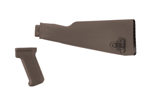 Picture of Arsenal Intermediate Length FDE AK47 Buttstock and Pistol Grip Set for Milled Receivers AK-008FDEML