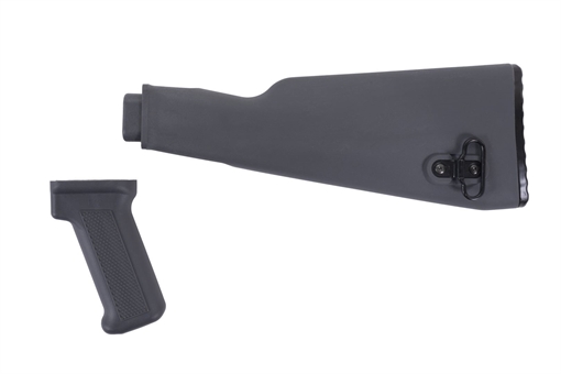 Picture of Arsenal Intermediate Length Gray AK47 Buttstock and Pistol Grip Set for Milled Receivers AK-008GYML